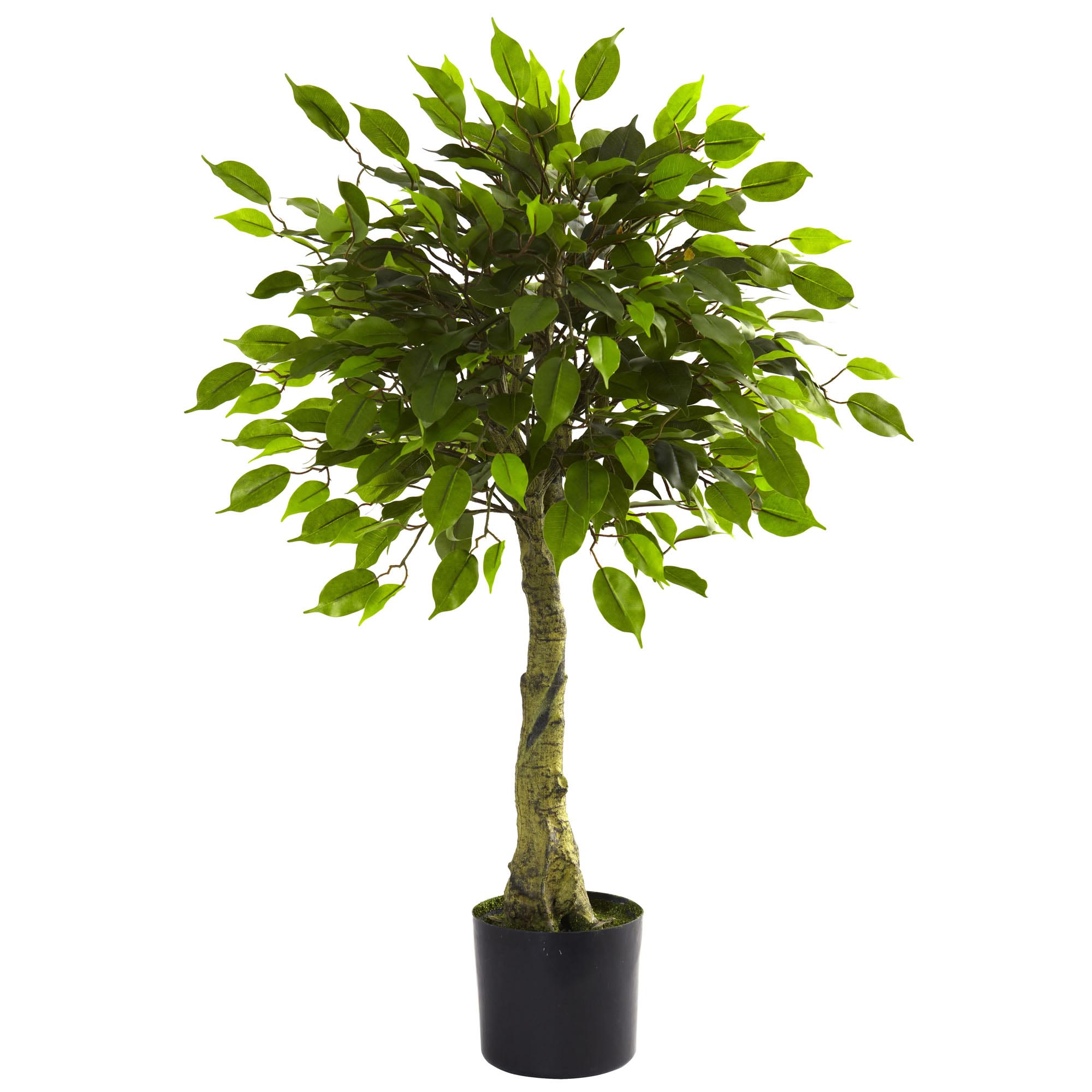 ficus tree plants artificial outdoor indoor trees faux foot nearly natural pot uv leaves resistant fake plant decor patio silk