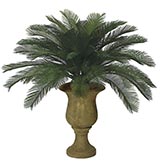 3 foot Outdoor Artificial Cycas Palm Cluster with 48 Fronds