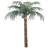 9 foot Artificial Coconut Palm with Natural Trunk