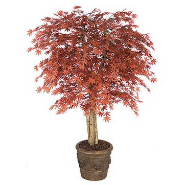 5 foot Outdoor Artificial Japanese Maple Tree: Multiple Colors