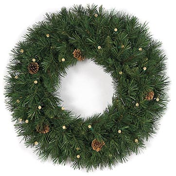 30 inch battery operated mixed pine wreath led lights by 30 inch battery operated mixed pine wreath led lights by