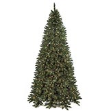 9 Foot Slim Flat Back Fir Tree: Clear Lights