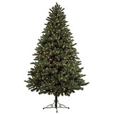 7.5 foot Full Mixed Spruce Tree: Clear Lights