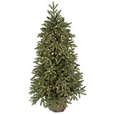 4.5 foot Plastic Blue Spruce Tree: LED Lights