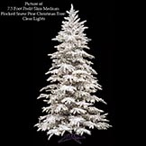 Medium Flocked Snow Pine
