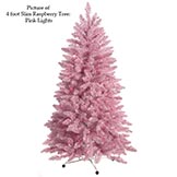 4 foot Slim Raspberry Christmas Tree: Pink Lights