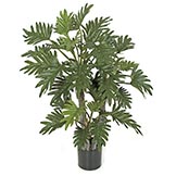40 inch Artificial Selloum Philodendron Plant: Potted