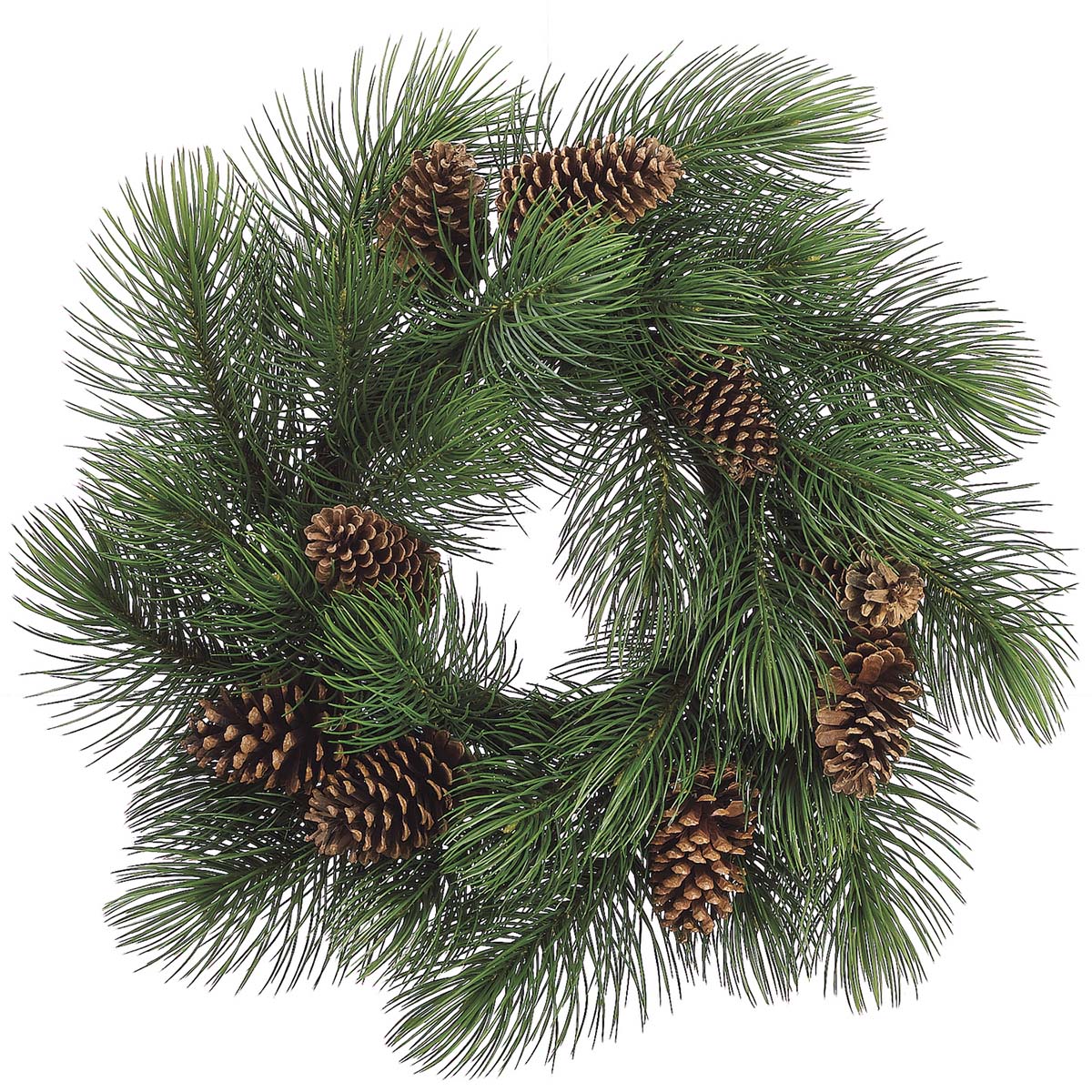 33 inch long needle pine wreath w cones ywp033 gr 33 inch long needle pine wreath w cones ywp033 gr