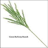 36 inch Artificial Outdoor Barberry Branch: Multiple Colors