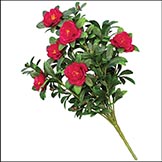 18 inch Outdoor Artificial Azalea Bush: Multiple Colors
