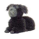 10 inch grey and black dog