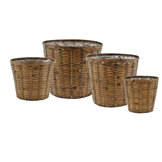 Brown Bamboo & Rope Basket: Multiple Sizes Available