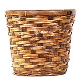 10 inch Honey Brown Rattan Basket: Fits 8 inch Pots