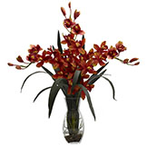 29 inch Triple Cymbidium Orchid Arrangement in Vase