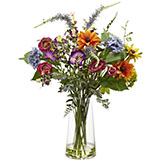 24 inch Silk Indoor Spring Garden Floral with Decorative Vase