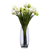 Silk Tulips in Vase