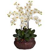 Large Phalaenopsis Orchid Silk Flower Arrangement