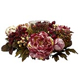 Peony and Hydrangea Candelabrum