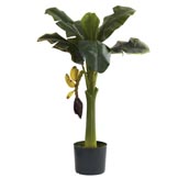 3 foot Artificial Banana Tree: Potted