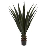 52 inch Artificial Giant Agave Plant: Potted