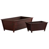 Two Different Sized Rectangle Planters (Set of 2)