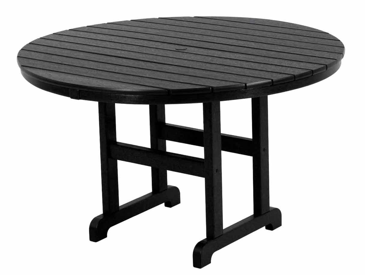 Polywood Round 48 Inch Dining Table | Divaloo