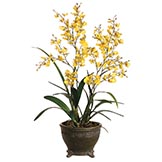 Silk Oncidium Orchid Flower Arrangement