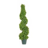 3.3 foot Artificial Boxwood Spiral Topiary