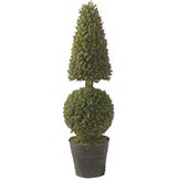 3.5 foot Artificial Fir Cone & Ball Topiary