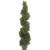 5.4 foot Artificial Pond Cypress Spiral Topiary