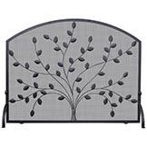 Wrought iron fireplace screen