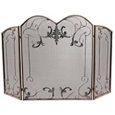 Bronze fireplace screen