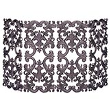 Bronze cast aluminum fireplace screen