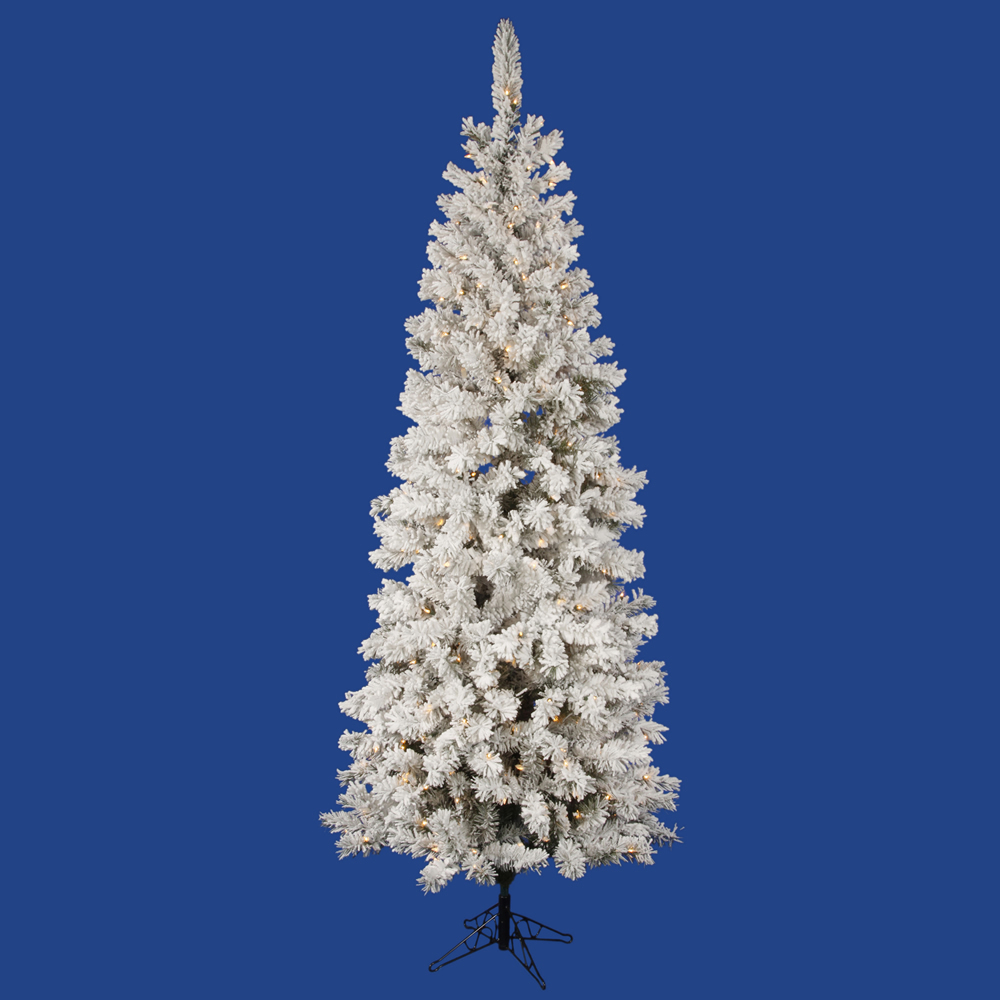 8 5 foot flocked pencil pacific pine christmas tree all 8 5 foot flocked pencil pacific pine christmas tree all
