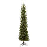 6.5 foot Durham Pole Pencil Pine Tree: Clear LEDs