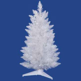 5 foot Sparkle White Pencil Christmas Tree: Unlit