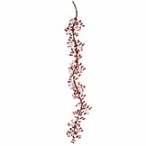 6 foot Mixed Berry Outdoor Garland: Red, Burgundy