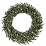 144 inch Camdon Fir Wreath: Clear LEDs
