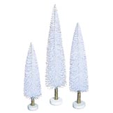 Large Village Flocked Tree Set