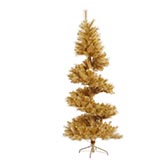 7 foot Gold Glitter Pine Spiral Tree