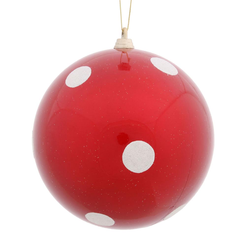 polka dot christmas ball ornament vck4369 polka dot christmas ball ornament vck4369