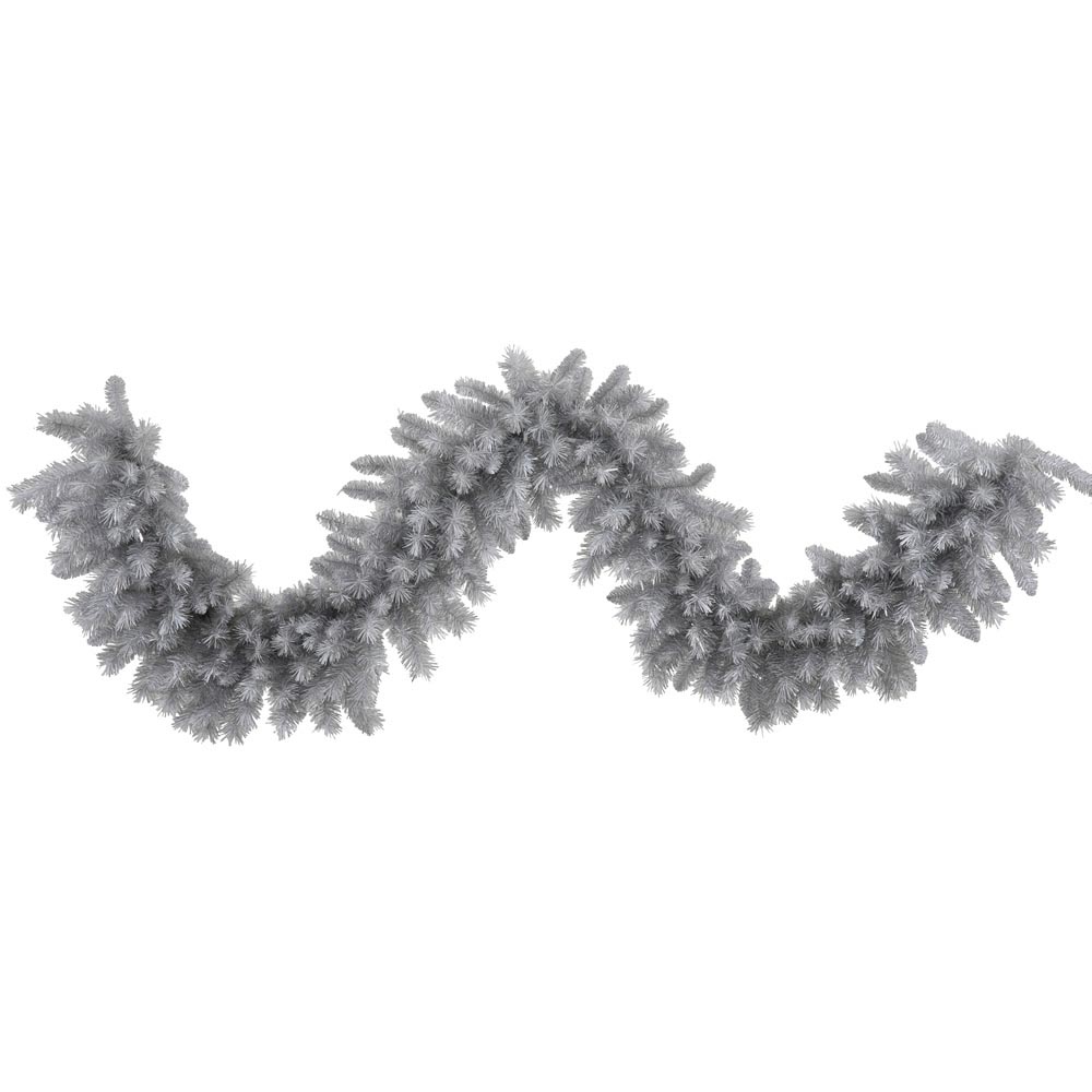 9 foot artificial silver white pine garland unlit n135217 9 foot artificial silver white pine garland unlit n135217