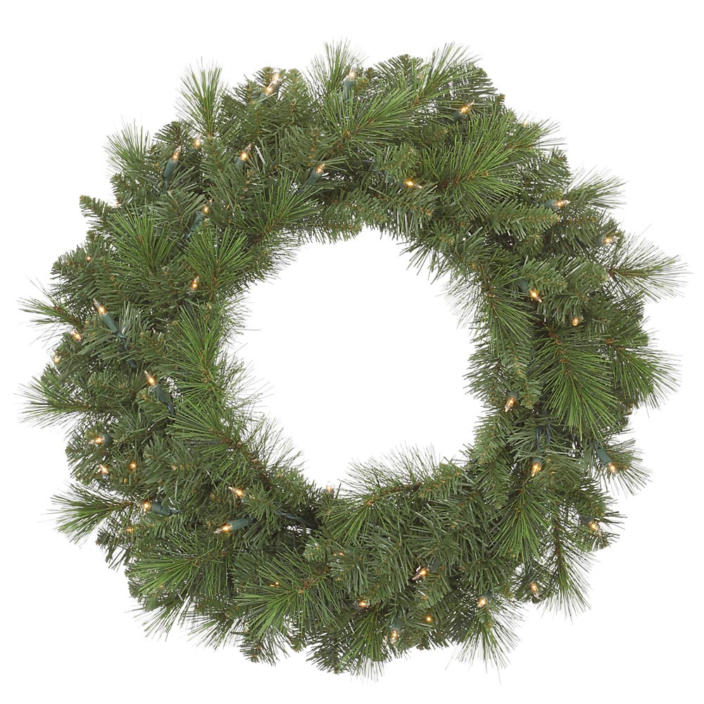 36 inch artificial sierra pine christmas wreath clear pre 36 inch artificial sierra pine christmas wreath clear pre