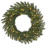 20 inch Durango Spruce Wreath: Clear Lights