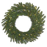 30 inch Durango Spruce Wreath: Clear LEDs