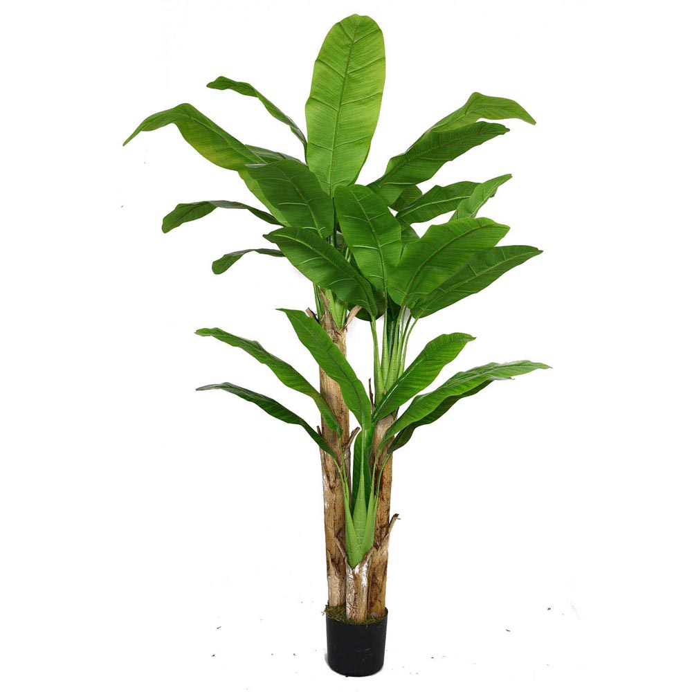 Artificial Banana Tree with Real Touch Leaves