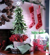 How To Make a Christmas Tabletop Topiary Article