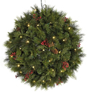 Great Ways to Display Pine Ball Christmas Decorations