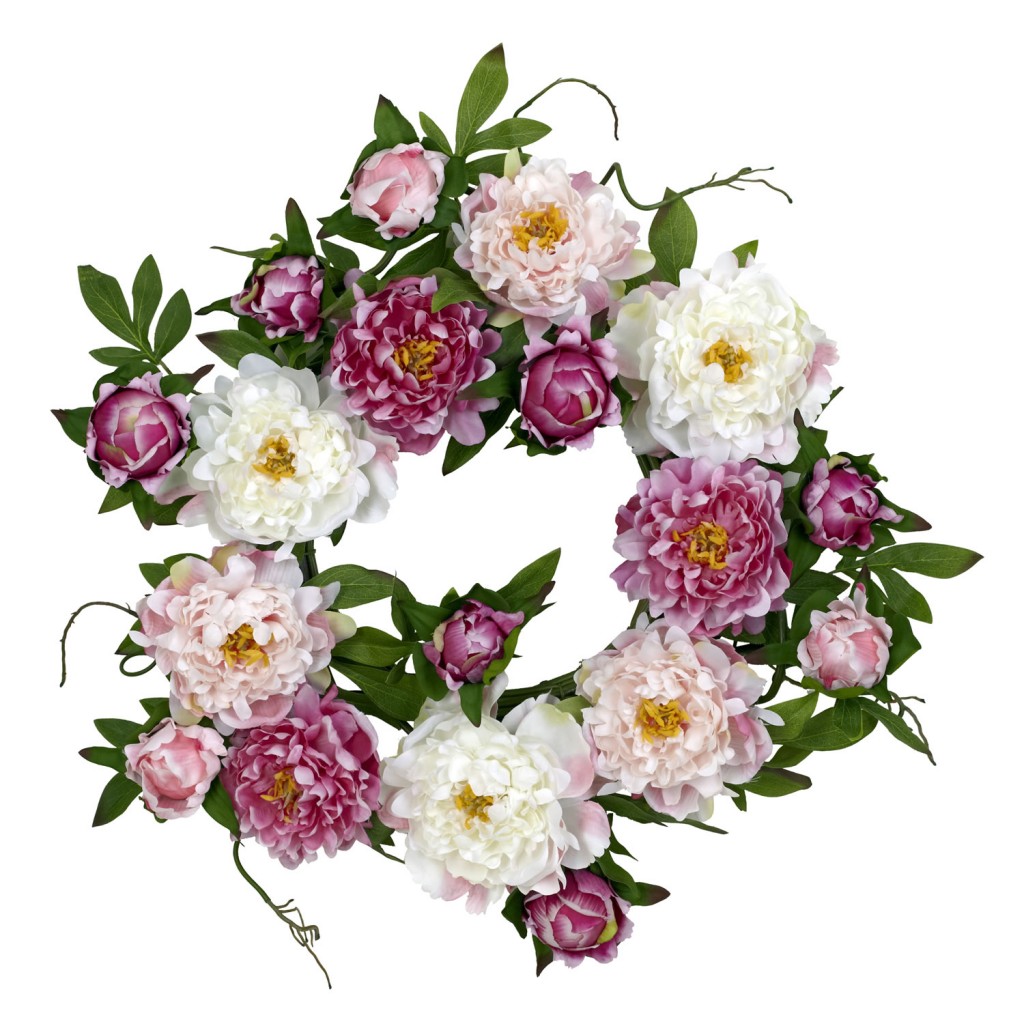 22-Inch Peony Wreath