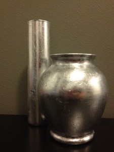 Upcycle a Glass Vase with This Silver Leaf Project